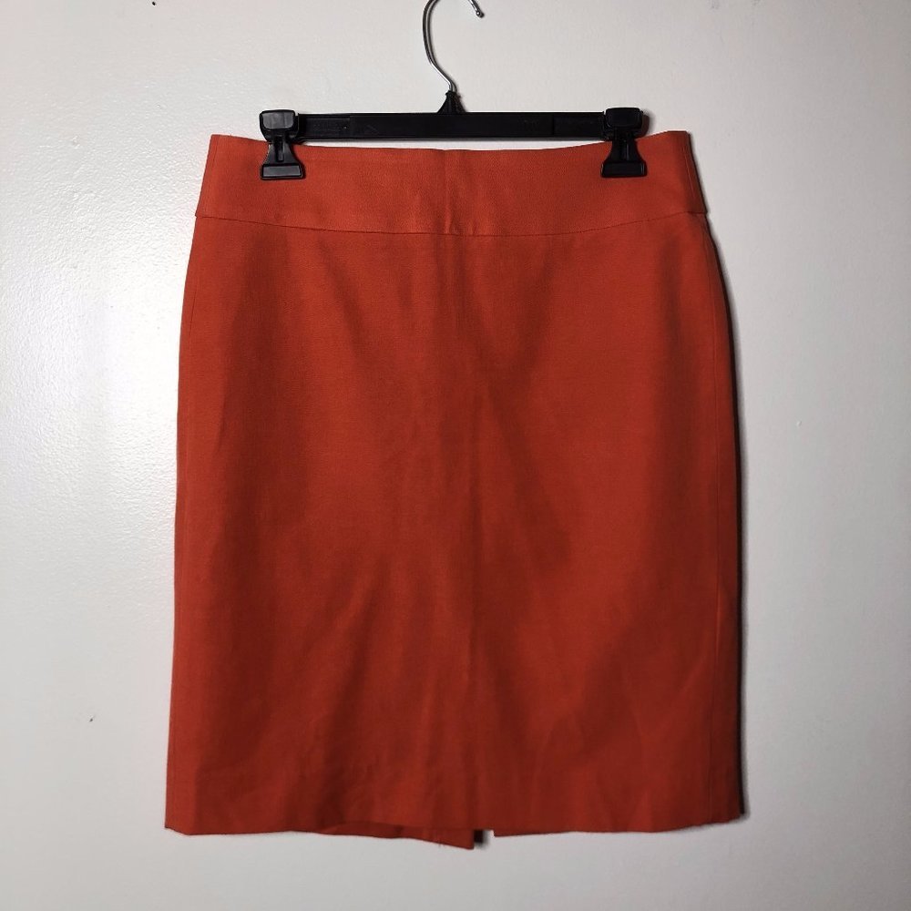 Banana Republic Womens Orange Pencil Skirt Size 4